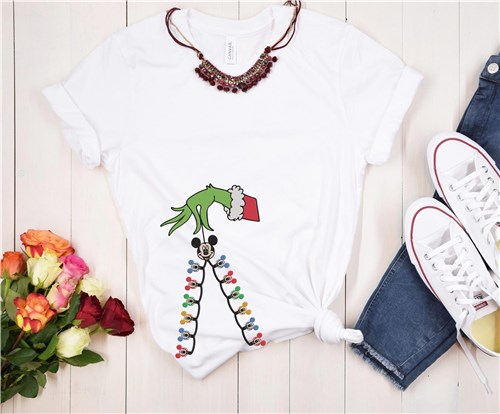 Grinch & Mickey Seam Embellishment