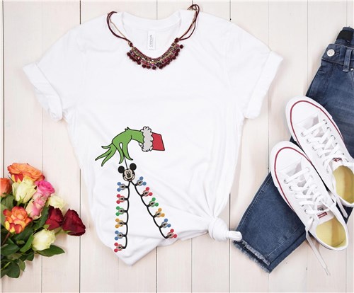 Grinch & Mickey Seam Embellishment