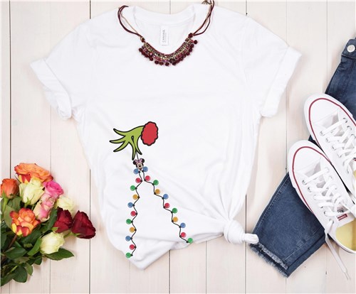 Grinch & Minnie Seam Embellishment