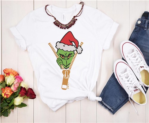 Zipper Peaking Grinch