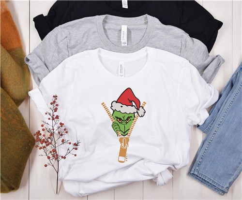 Zipper Peaking Grinch