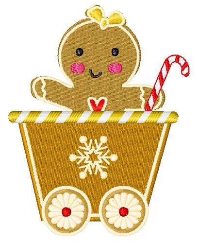 gingerbread train clipart