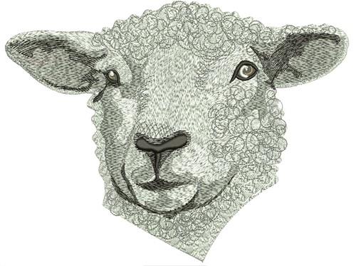 Printable Sheep Embroidery Thread Bobbins