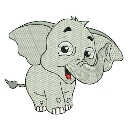 cute baby elephant cartoon drawing