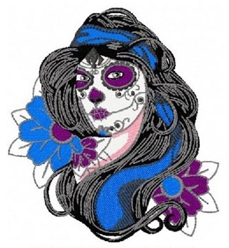 Dia De Los Muertos Embroidery Design EmbroideryDesigns com 