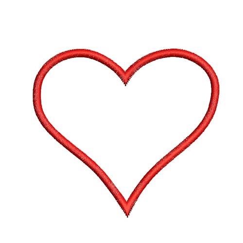 Happy Valentine's Day Heart Embroidery Design #2
