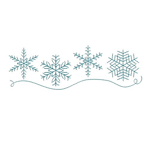 Sewing And Needlecraft Snowflake Border Embroidery Design Machine Embroidery Craft Supplies 6636