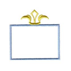 Rectangular crest frame Rectangular crest frame