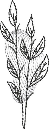 Abstract Wildflower Leaves