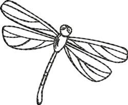 Blackwork Dragonfly