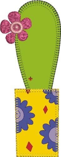 Blooming Cactus Applique