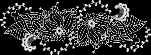 White Floral Tattoo
