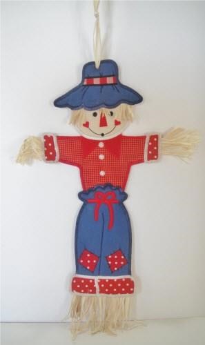 Scarecrow Wall Hanging for 6" x 10" Hoop