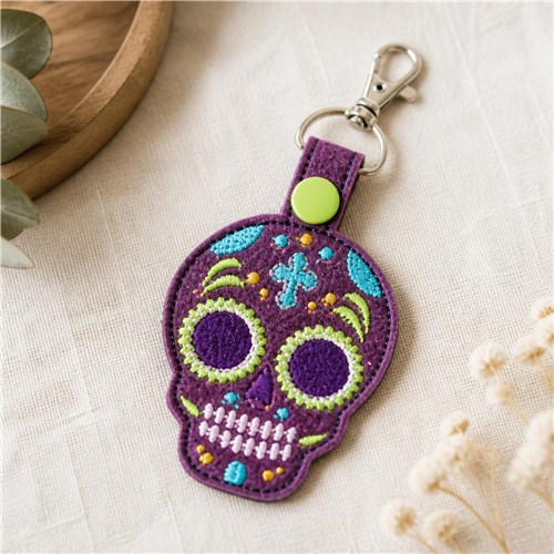 ITH Sugar Skull Key Fob 3