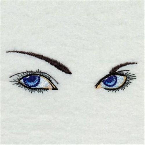 Eyes embroidery 
