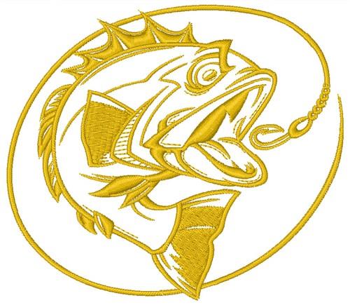 Fishing Embroidery Design