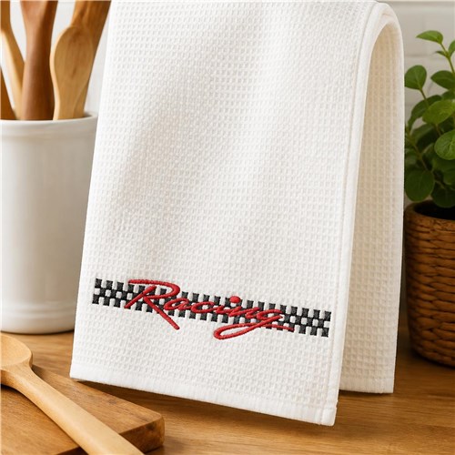 Checkered Racing text