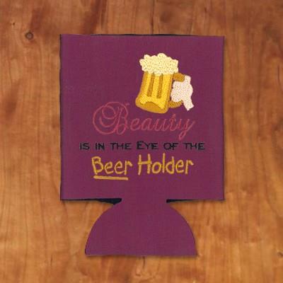 Beer Holder Koozie Embroidery Design