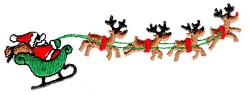 Santa and Reindeer