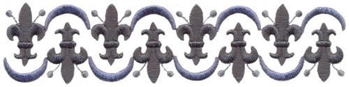 Fleur de Lis Linen Pattern