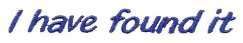 White Towel with Blue Phrase