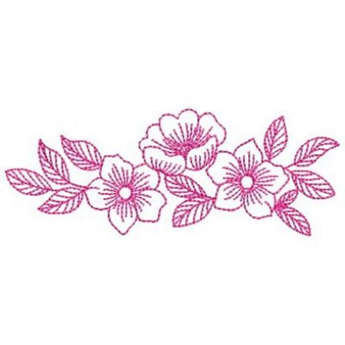 Floral Border Embroidery Design