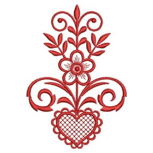 Heart Decor Embroidery Design