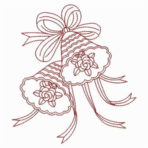 Wedding Bells Embroidery Design