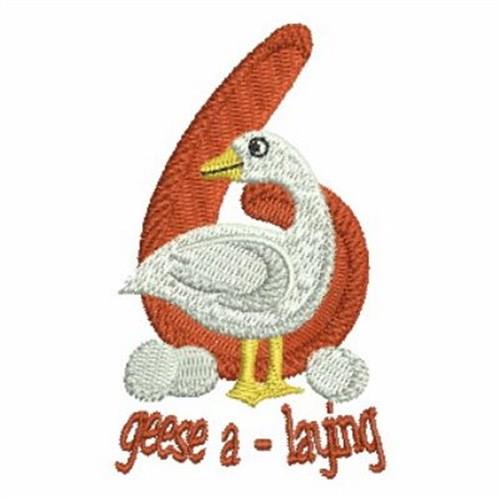 Sixth Day Of Christmas Embroidery Kit - Goose