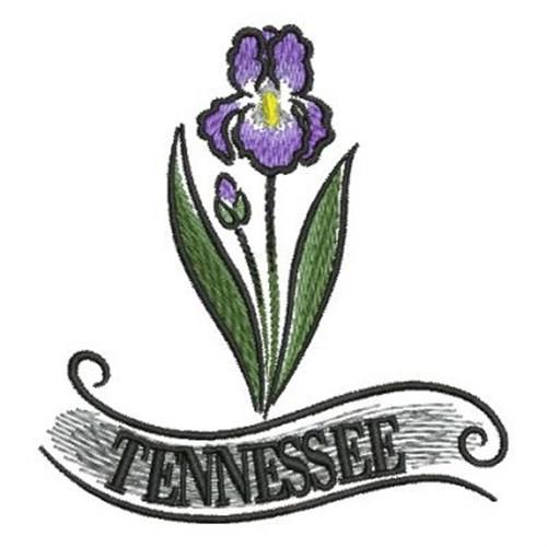 READY TO SHIP Tennessee State Flower • Iris • 6 Inch Finished Embroidery hotsell Hoop