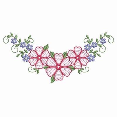 Easy floral embroidery design  Simple flower embroidery designs