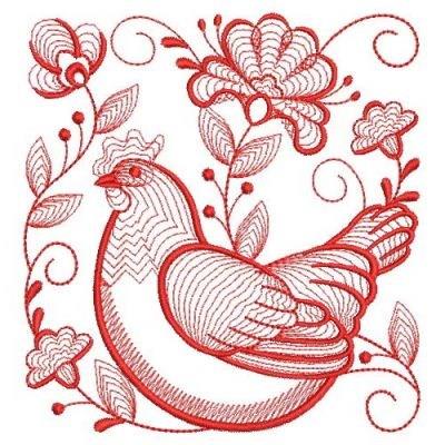 Floral Chicken - Instant Downloadable Machine Embroidery - Light Fill  Stitch  Machine embroidery designs projects, Machine embroidery designs,  Machine embroidery projects