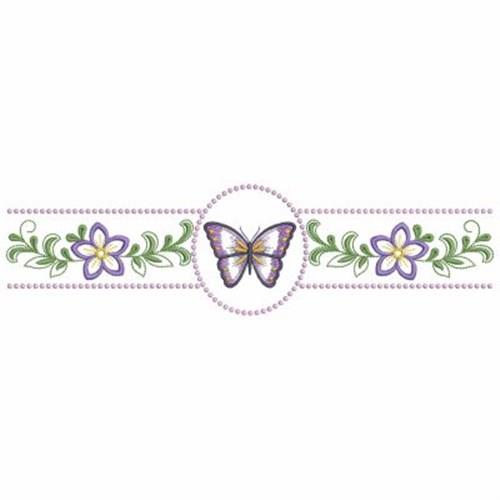 flower and butterfly border design png