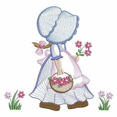 Embroidery Kit 'Flower Girl