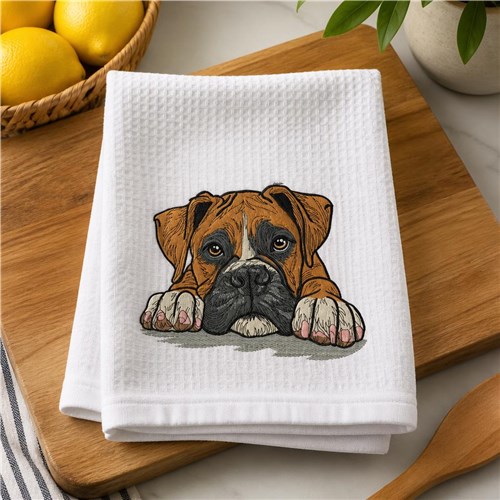 Boxer Dog Embroidery Design – Boxer Face, Puppy Eyes, Dog Lover Gift, Pet Portrait & Loyal Companion Dog Design