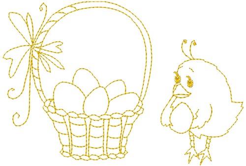 Chick Easter Basket Chick Easter Basket