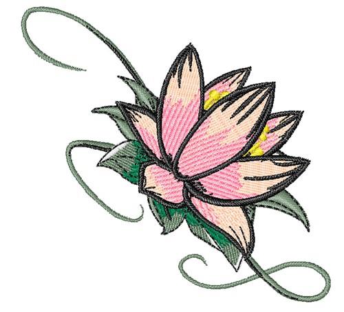 Anchor Lotus Flower Cross Stitch Design Pattern