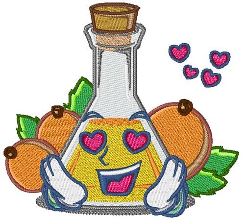 Kettle with Apricot Machine Embroidery Design - 4 sizes