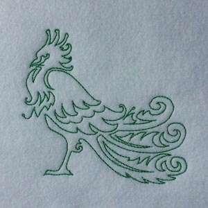 Redwork Bird Redwork Bird