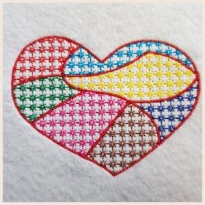 Heart Decor Embroidery Design