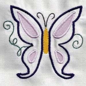 How to hand embroider simple butterflies using detached chain and