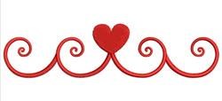 Heart Swirl Border