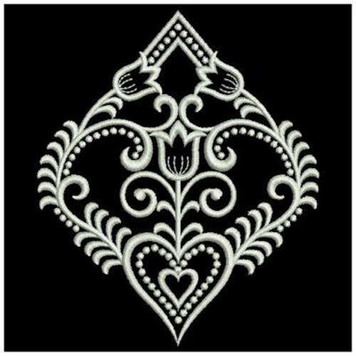 Heart Decor Embroidery Design