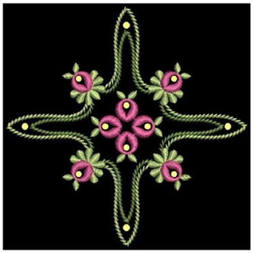 Flower Blocks Embroidery Design