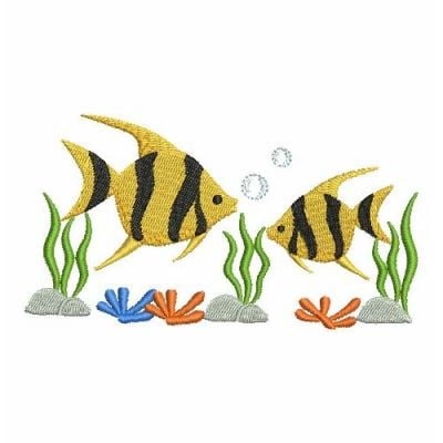 tropical fish embroidery designs