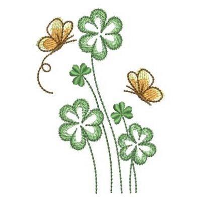 St Patricks Day Clover Embroidery Design