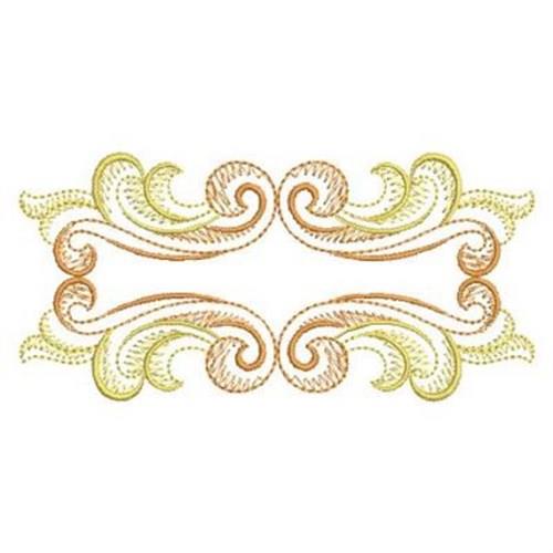 Luxury Baroque Frame Machine Embroidery Design - 2 sizes