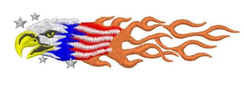 Motorcycle USA Flag