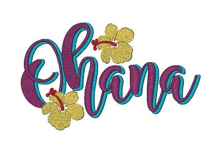 Ohana Embroidery Design | EmbroideryDesigns.com