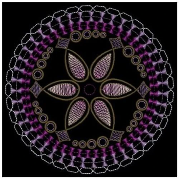 Abstract Floral Circle